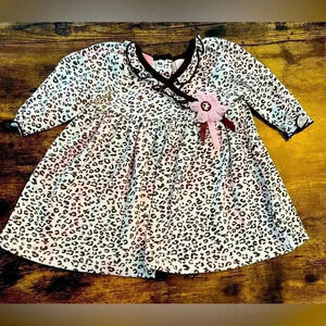 Baby Headquarters | infant girl leopard dress. Size: 3/6M